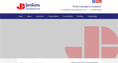 Desktop Screenshot of jenkinsdevelopments.co.uk