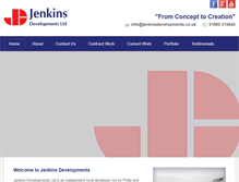 Tablet Screenshot of jenkinsdevelopments.co.uk